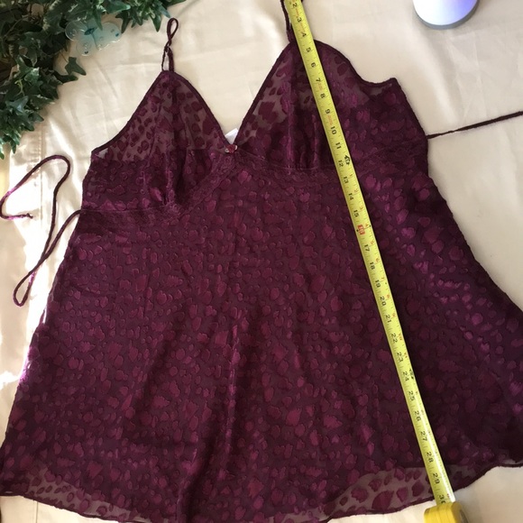Gillian O’Malley Maroon Baby Doll Nighty - Picture 6 of 6